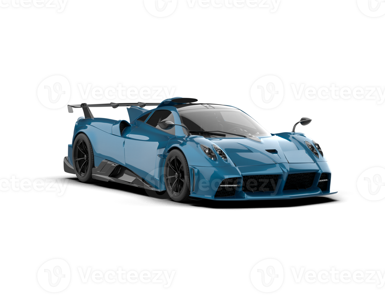 Realistic sport car isolated on background. 3d rendering - illustration png