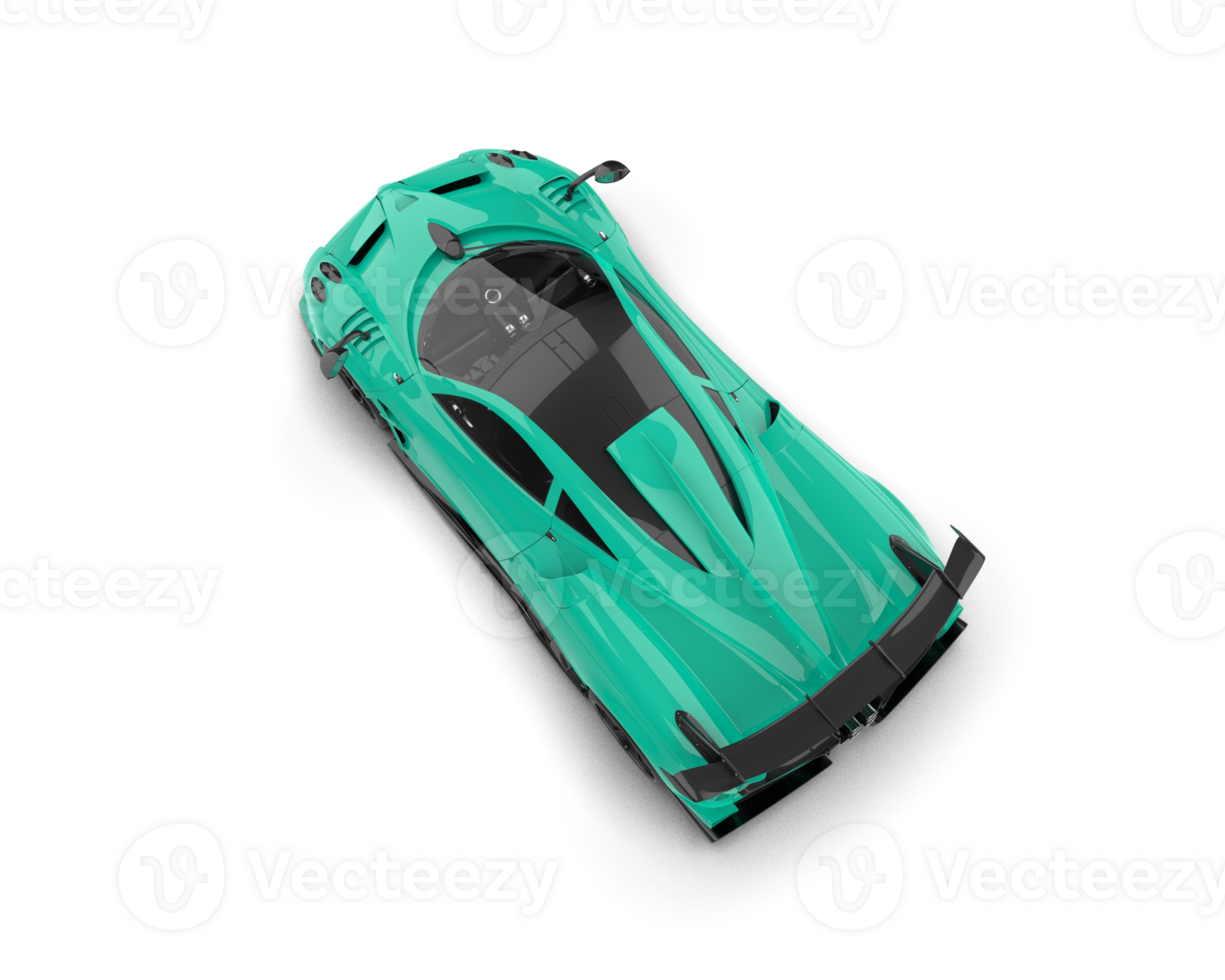 Realistic sport car isolated on background. 3d rendering - illustration png