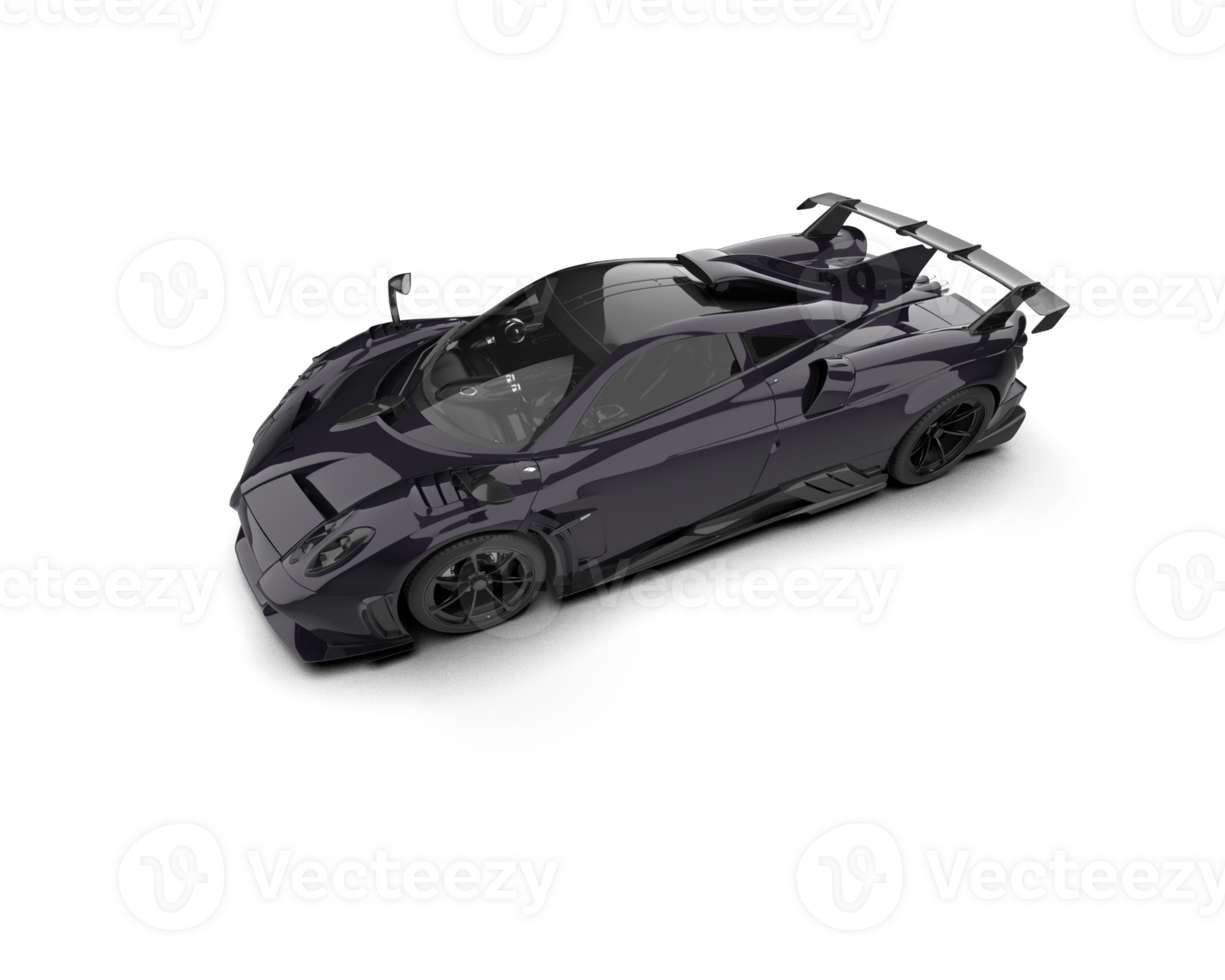 Realistic sport car isolated on background. 3d rendering - illustration png