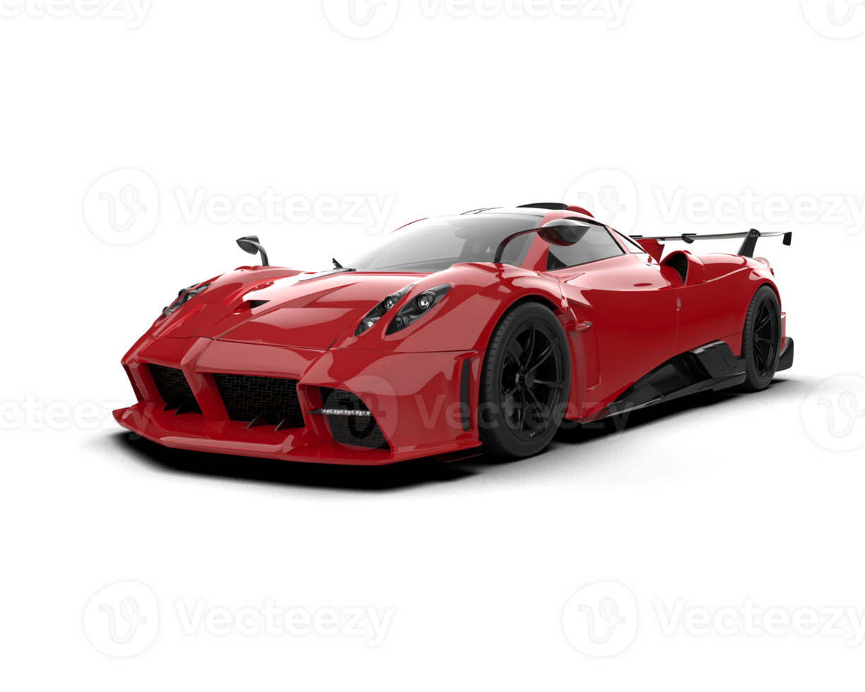 Realistic sport car isolated on background. 3d rendering - illustration png
