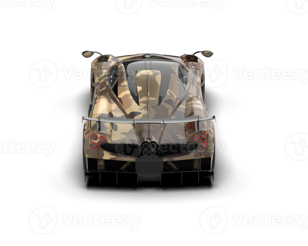 Realistic sport car isolated on background. 3d rendering - illustration png