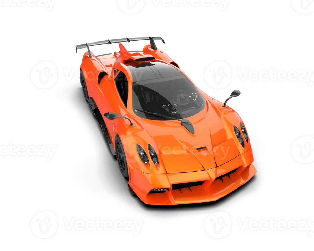 Realistic sport car isolated on background. 3d rendering - illustration png