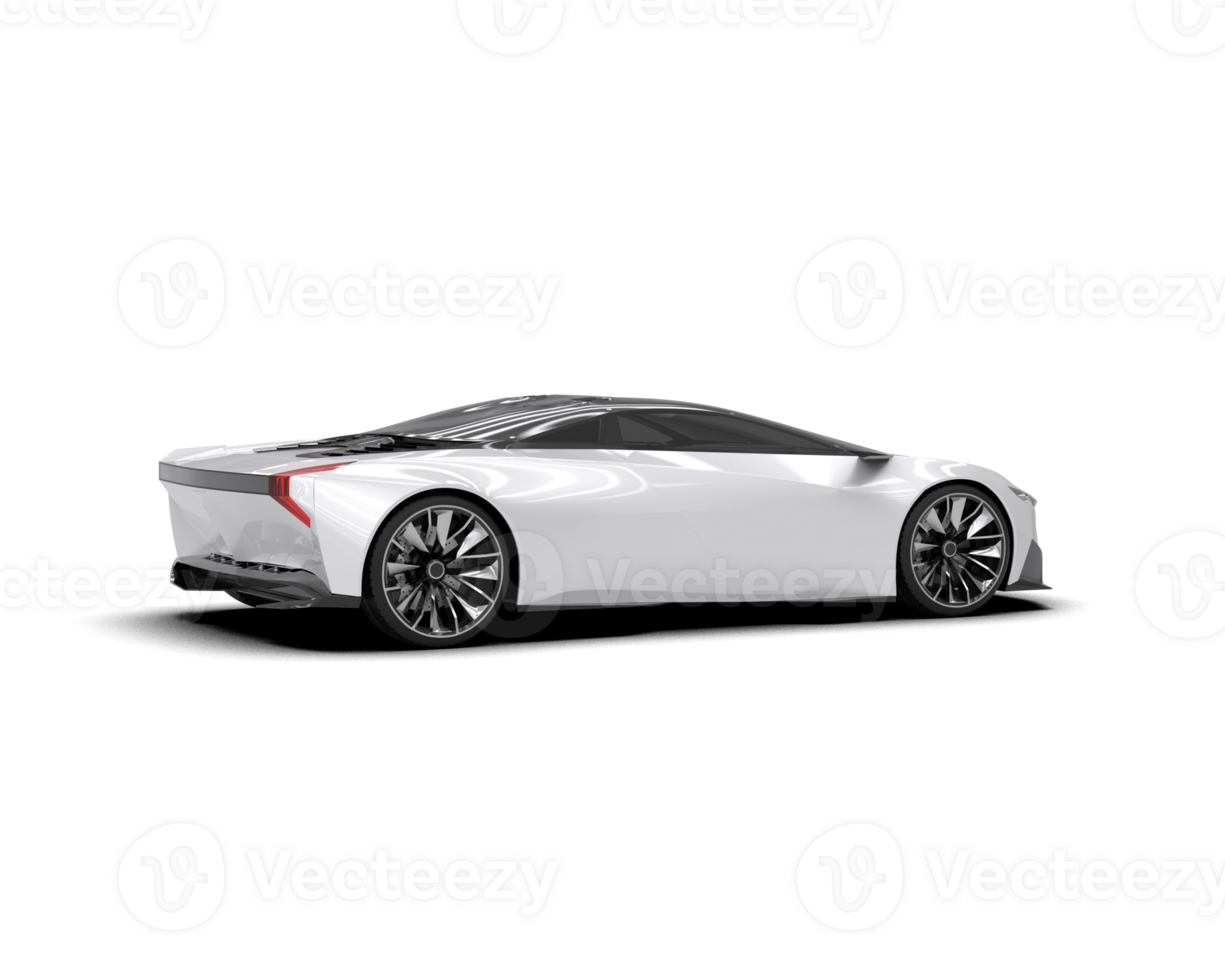 Realistic sport car isolated on background. 3d rendering - illustration png