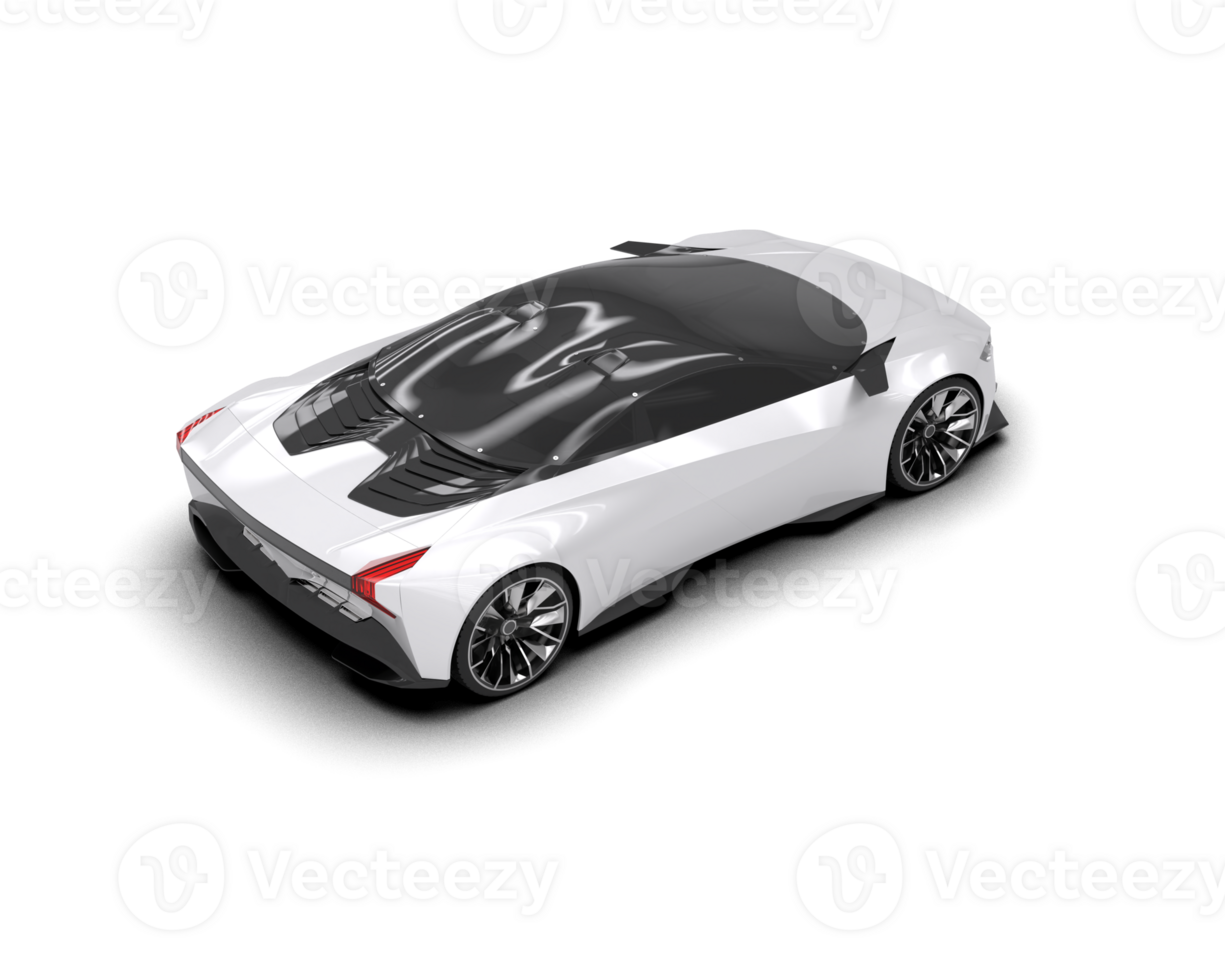 Realistic sport car isolated on background. 3d rendering - illustration png