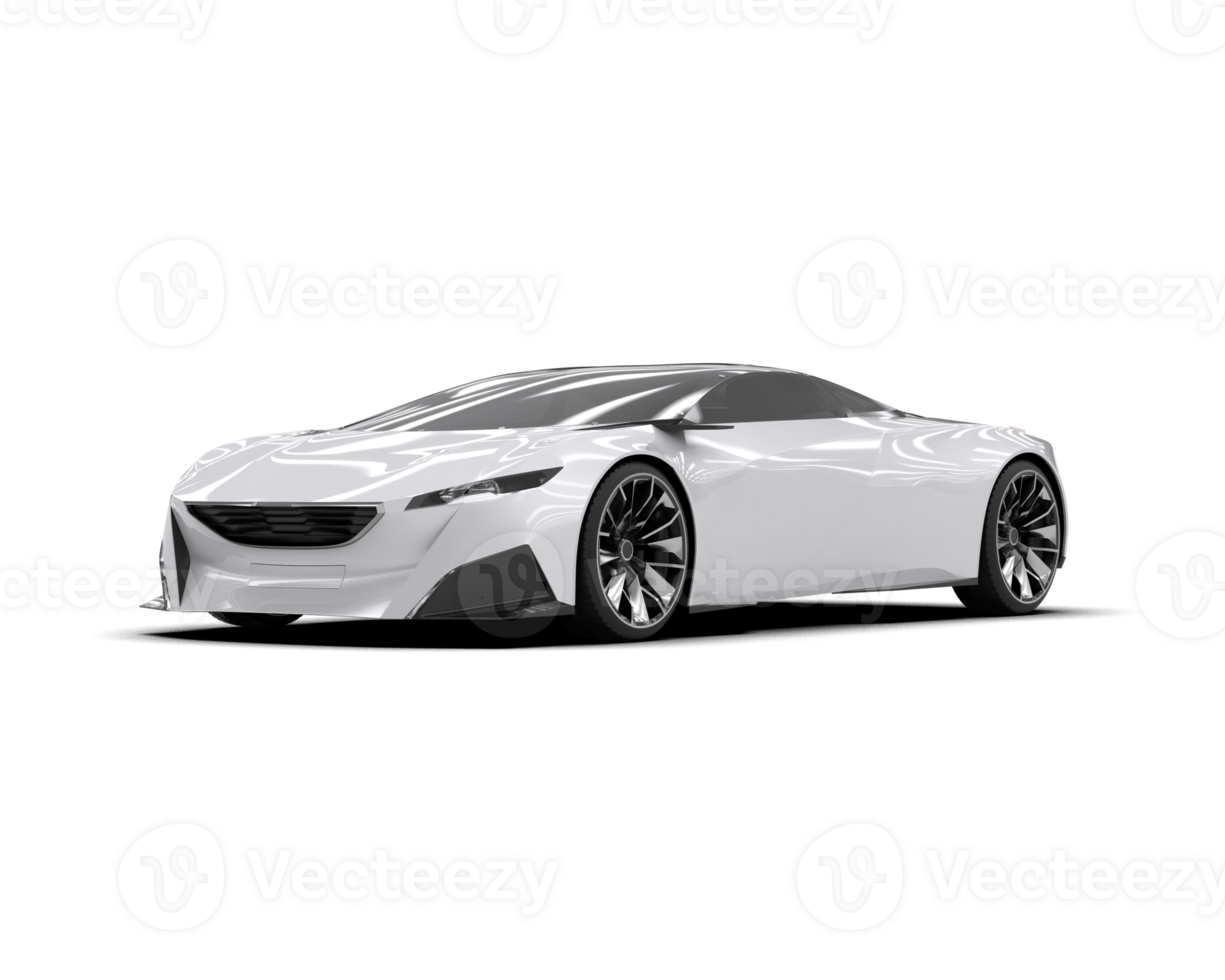 Realistic sport car isolated on background. 3d rendering - illustration png