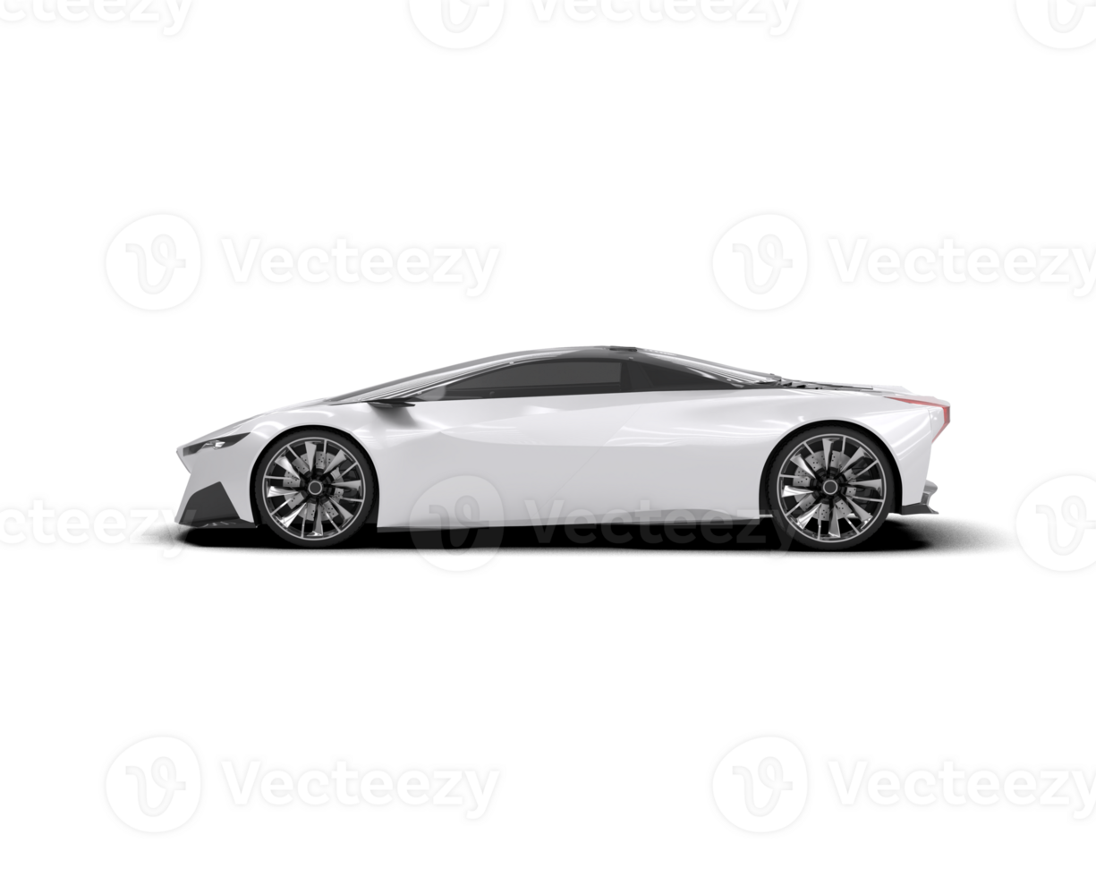 Realistic sport car isolated on background. 3d rendering - illustration png