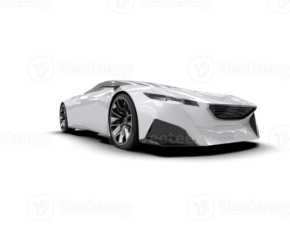 Realistic sport car isolated on background. 3d rendering - illustration png