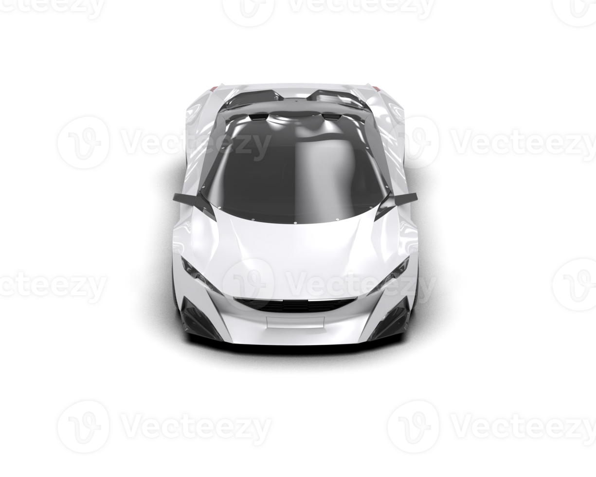 Realistic sport car isolated on background. 3d rendering - illustration png