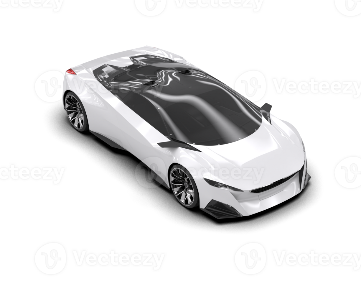 Realistic sport car isolated on background. 3d rendering - illustration png