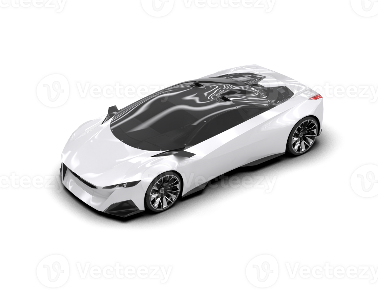Realistic sport car isolated on background. 3d rendering - illustration png