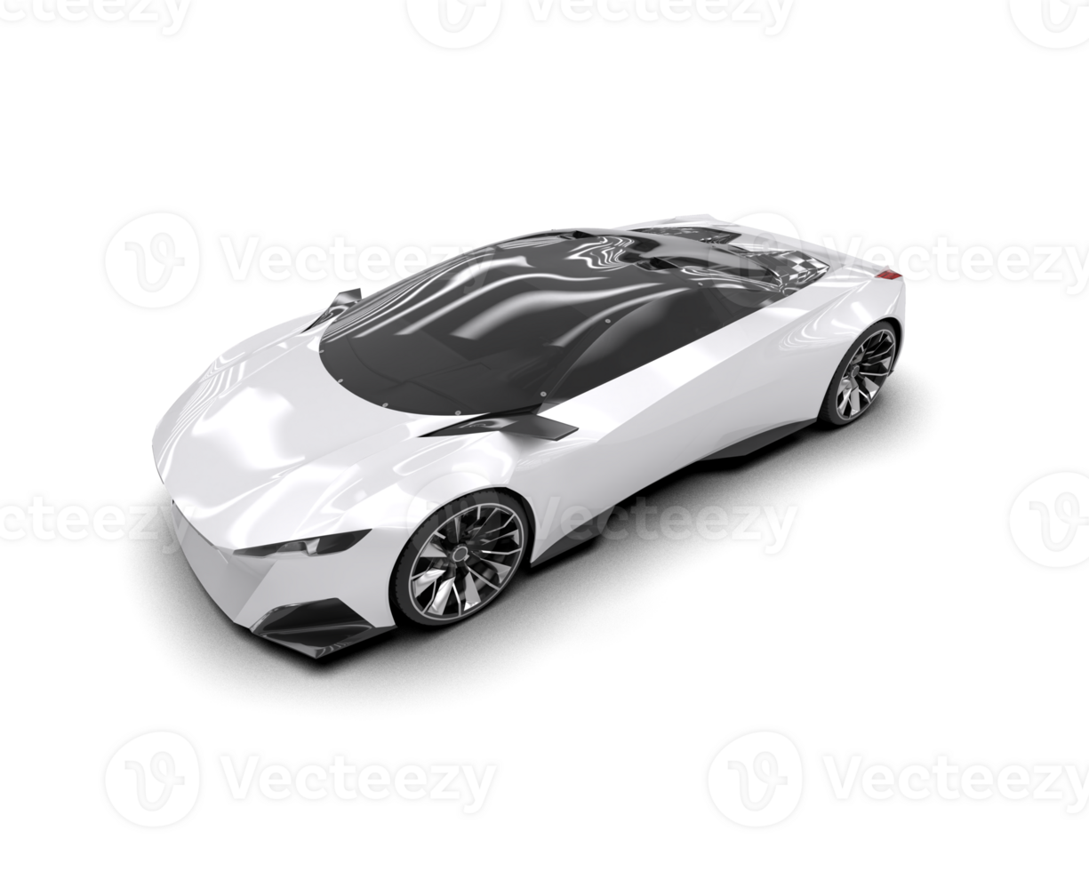 Realistic sport car isolated on background. 3d rendering - illustration png
