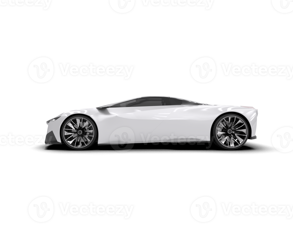 Realistic sport car isolated on background. 3d rendering - illustration png