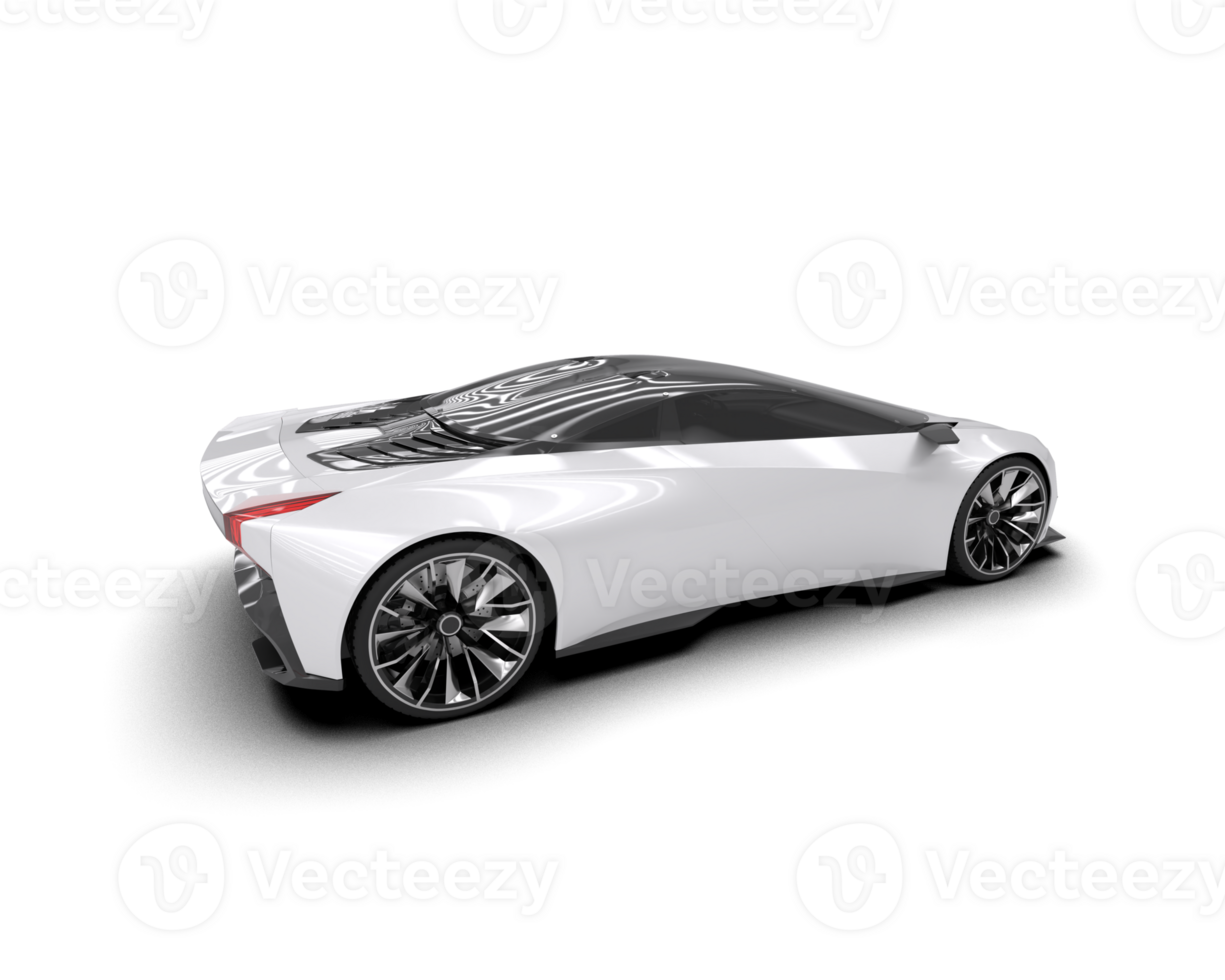 Realistic sport car isolated on background. 3d rendering - illustration png