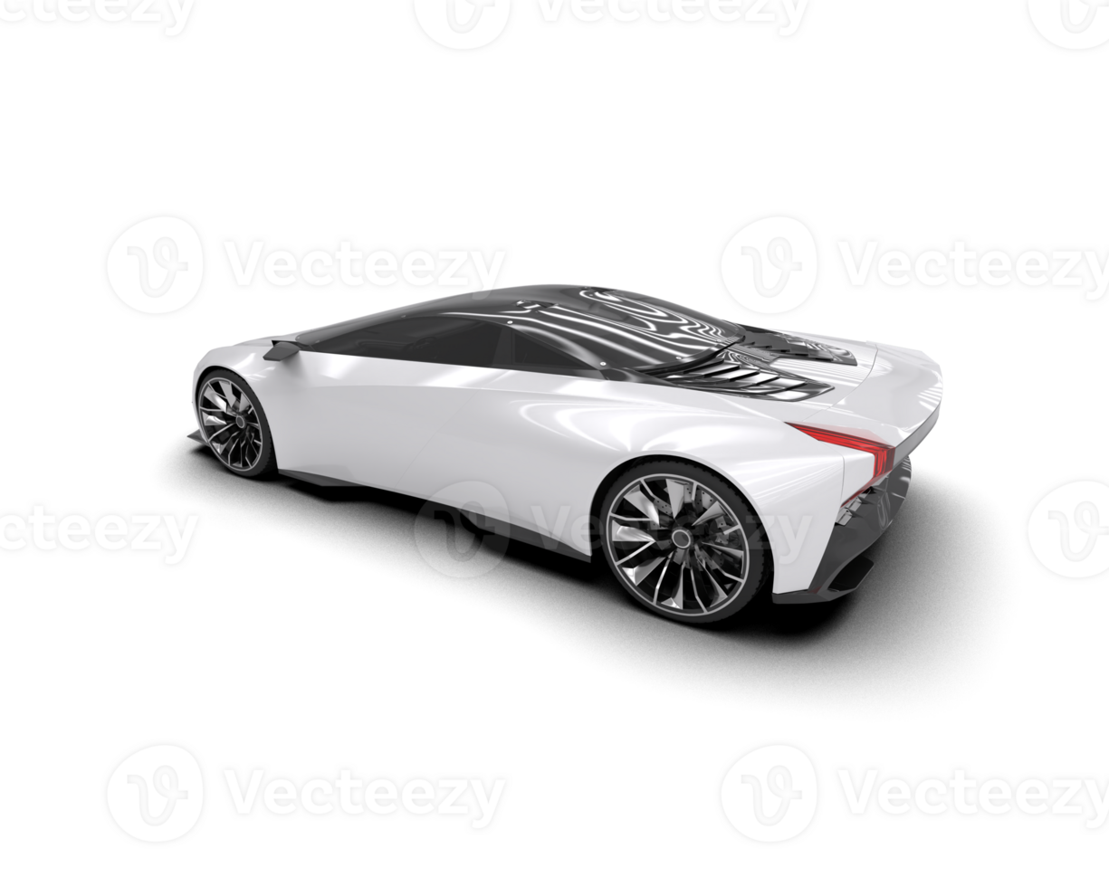 Realistic sport car isolated on background. 3d rendering - illustration png