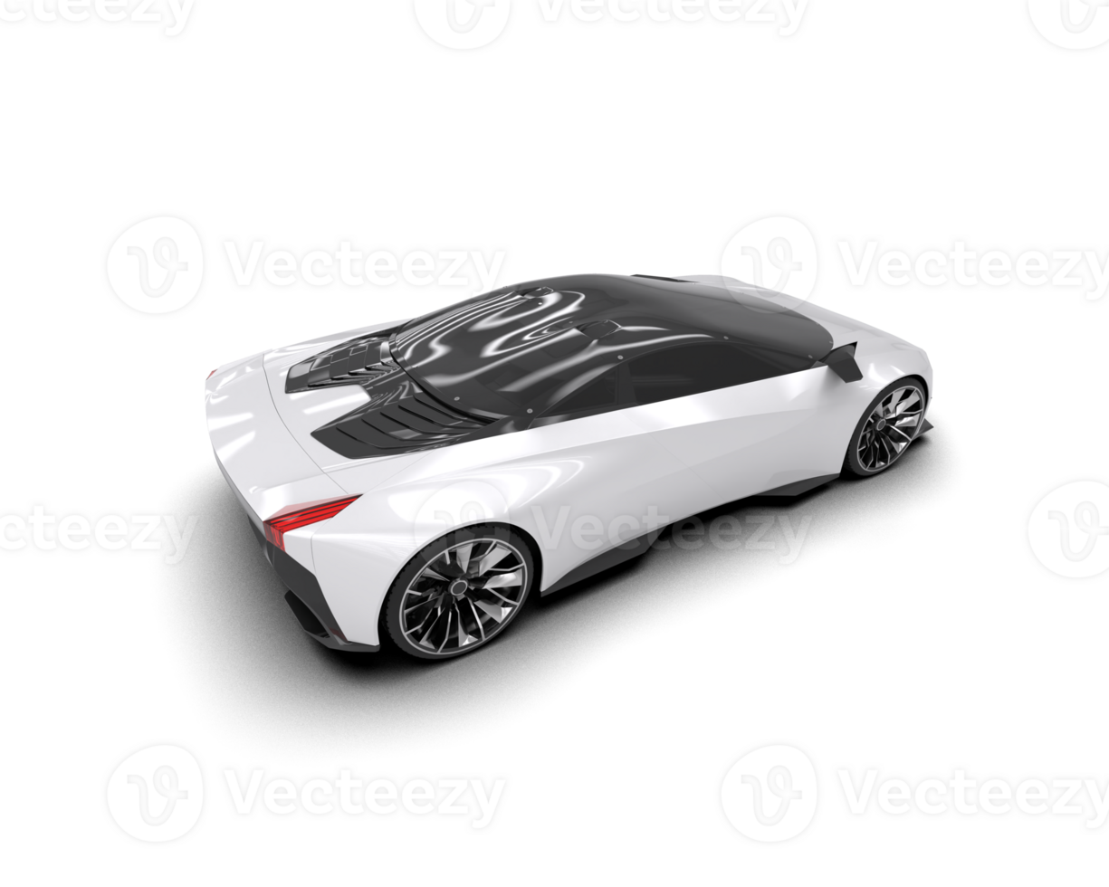 Realistic sport car isolated on background. 3d rendering - illustration png