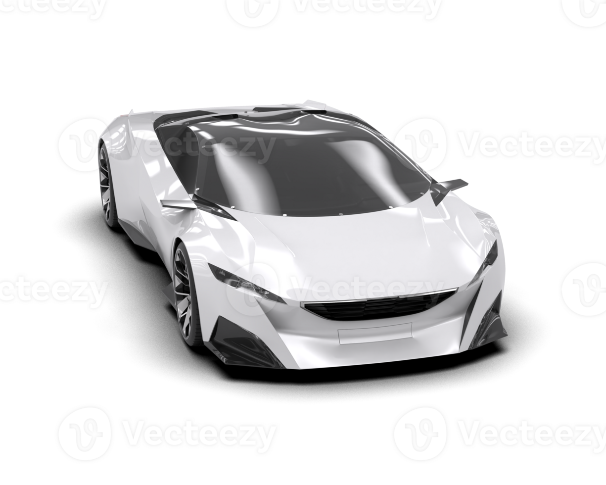 Realistic sport car isolated on background. 3d rendering - illustration png