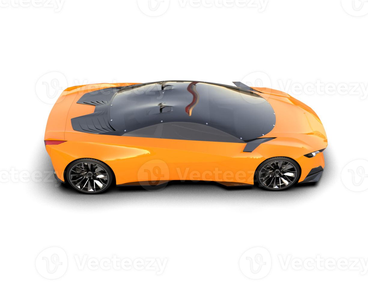 Realistic sport car isolated on background. 3d rendering - illustration png