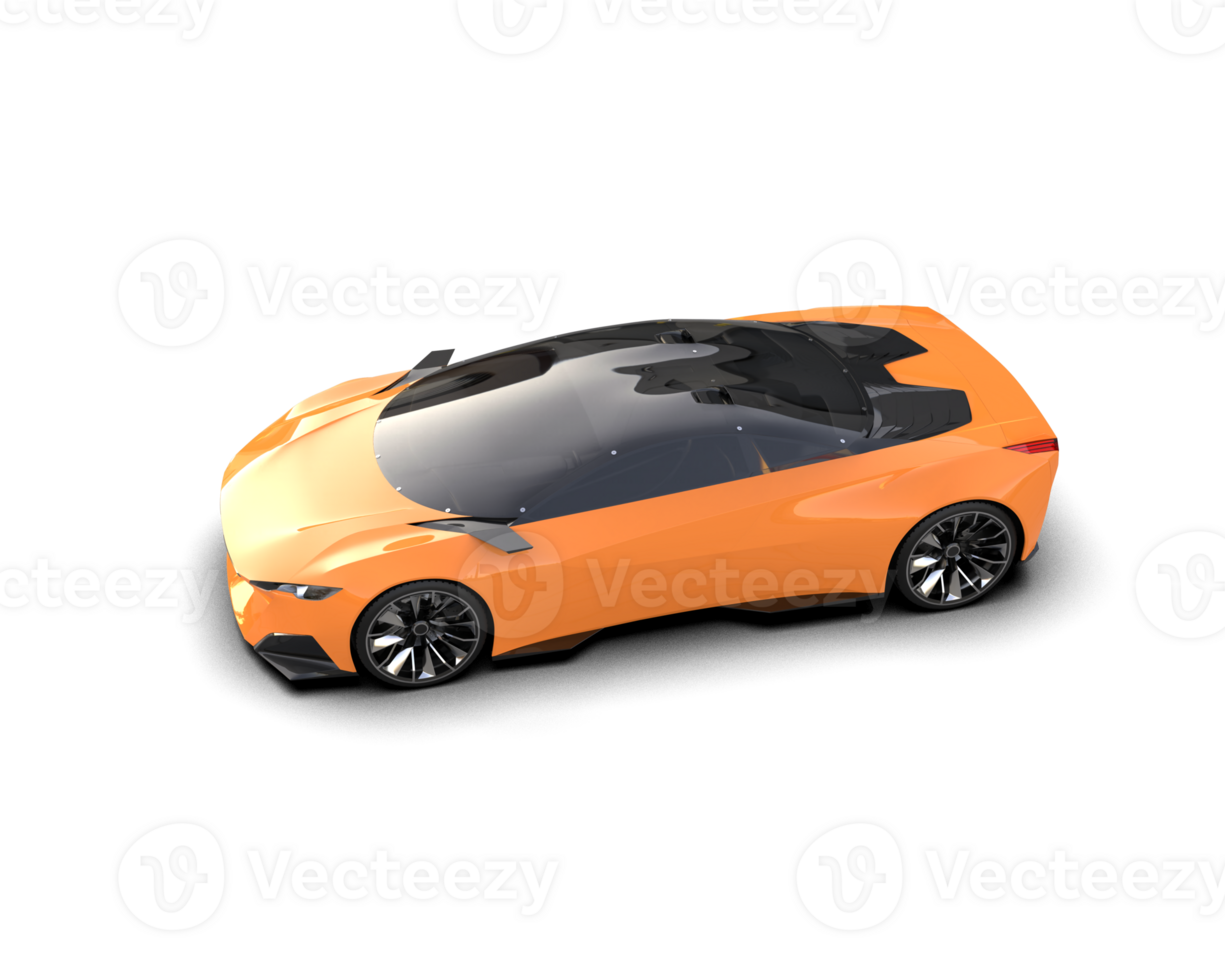 Realistic sport car isolated on background. 3d rendering - illustration png