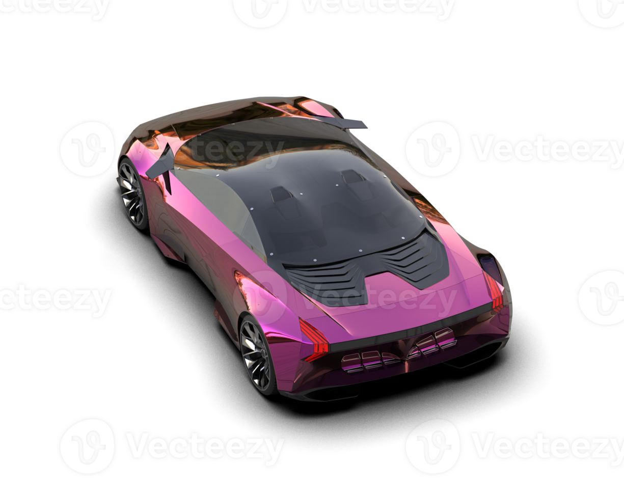 Realistic sport car isolated on background. 3d rendering - illustration png