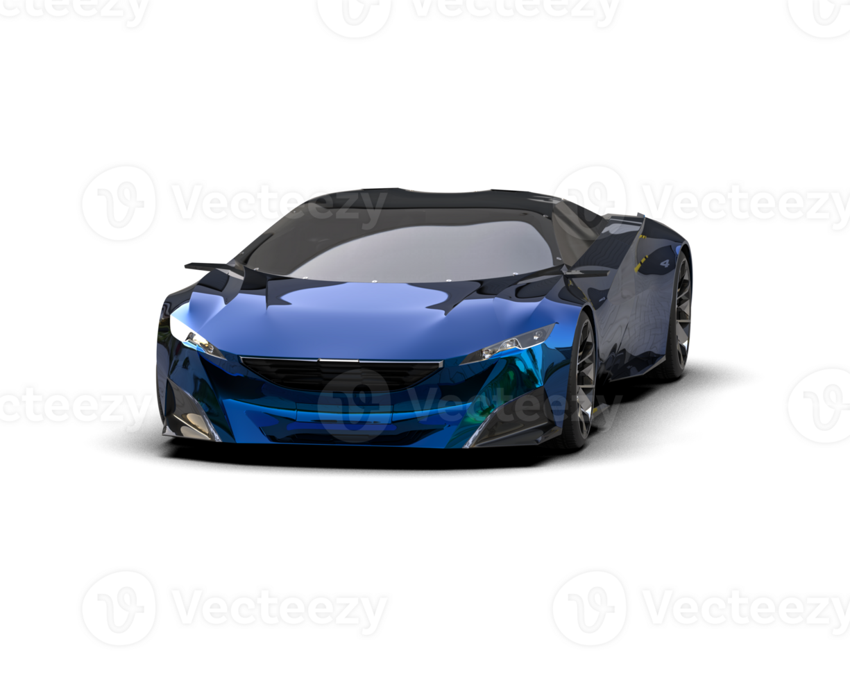 Realistic sport car isolated on background. 3d rendering - illustration png