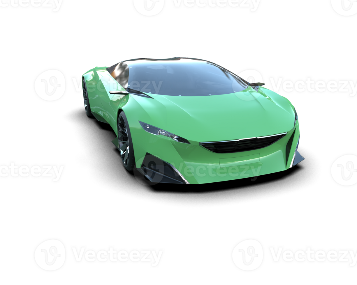Realistic sport car isolated on background. 3d rendering - illustration png