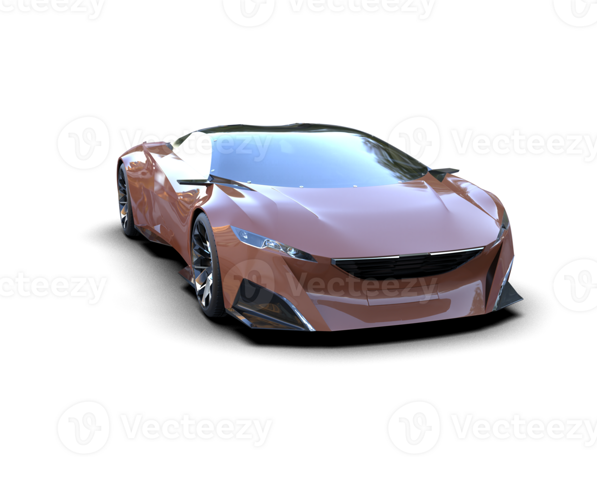 Realistic sport car isolated on background. 3d rendering - illustration png