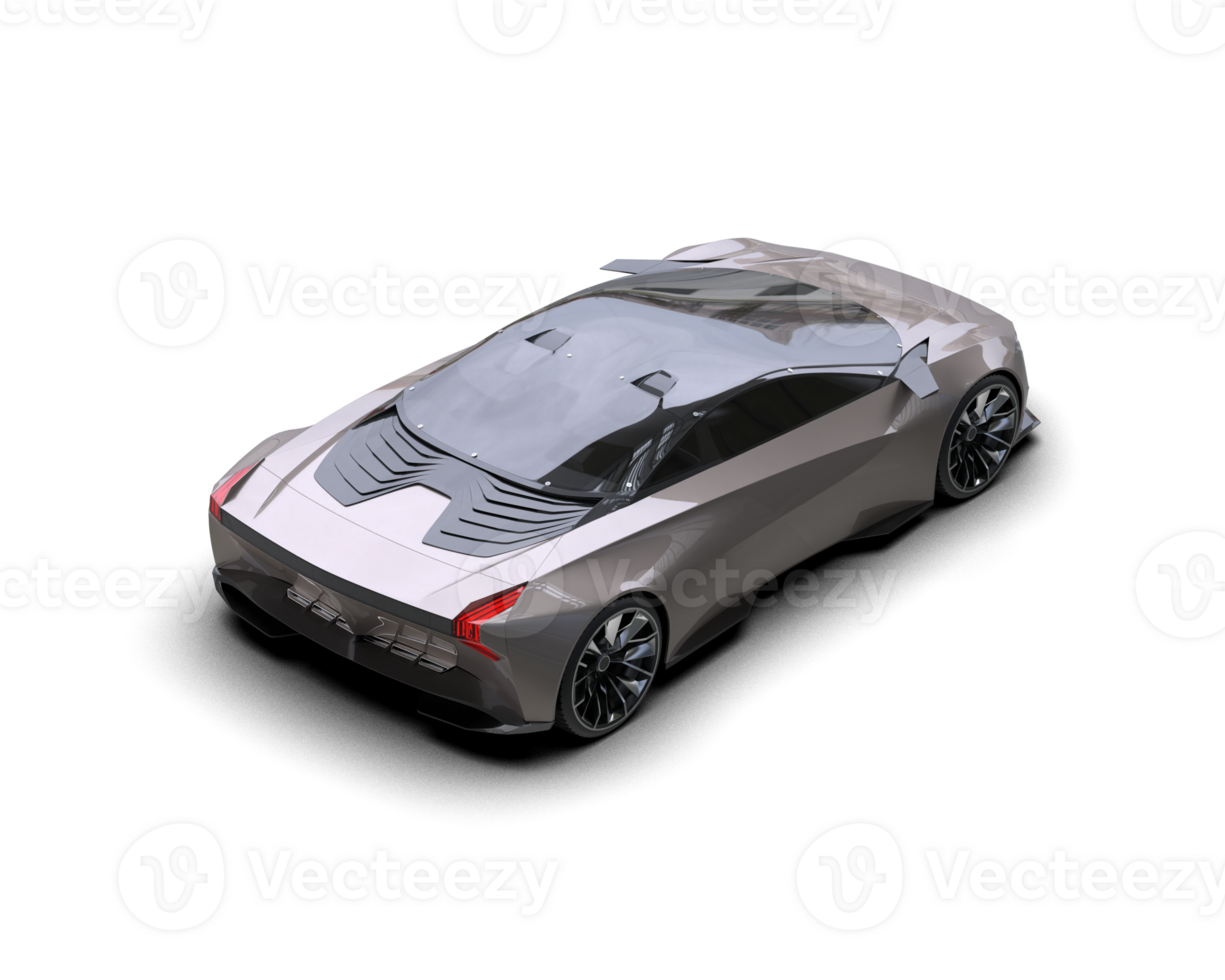 Realistic sport car isolated on background. 3d rendering - illustration png