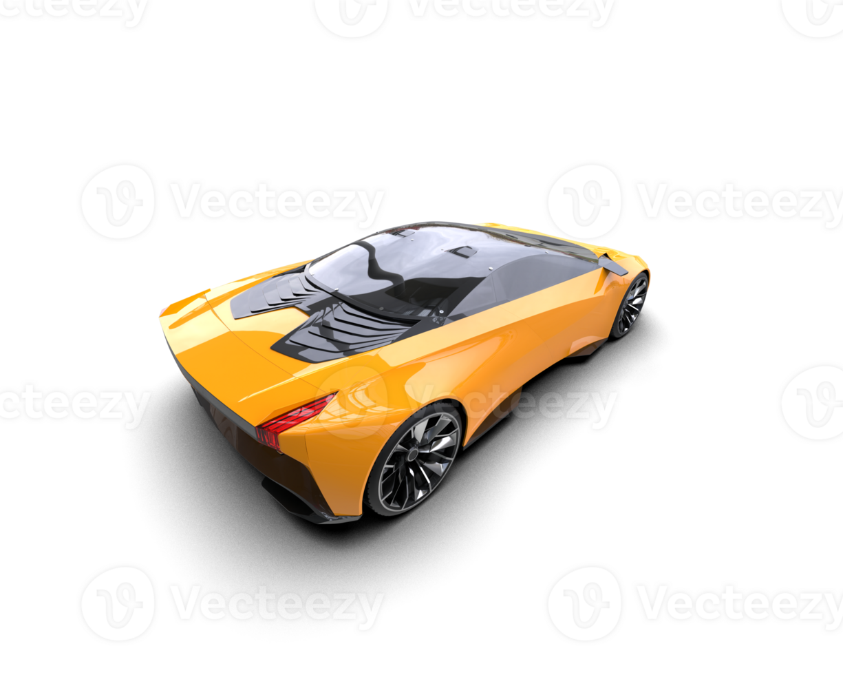 Realistic sport car isolated on background. 3d rendering - illustration png