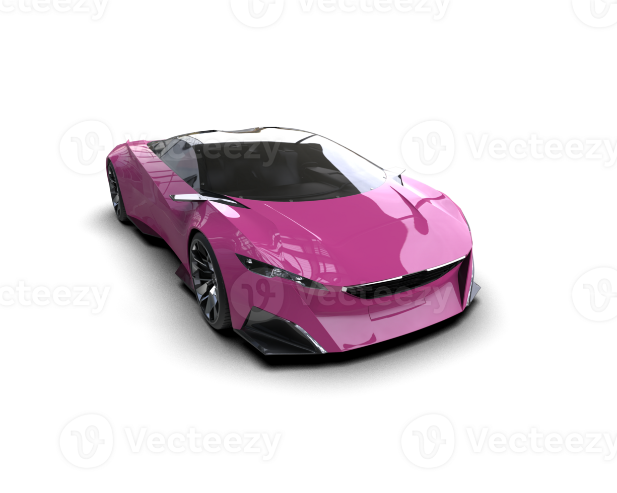 Realistic sport car isolated on background. 3d rendering - illustration png