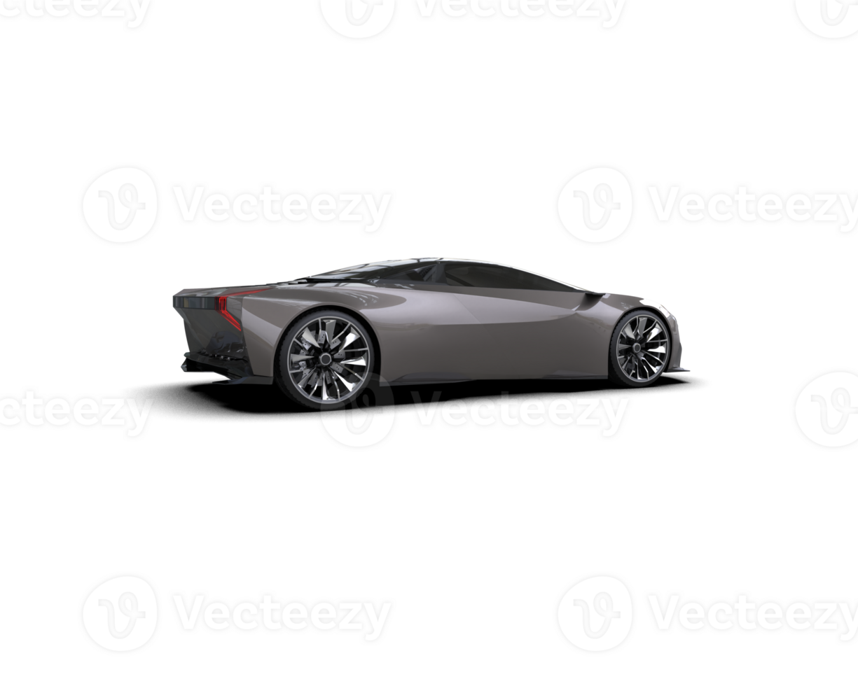 Realistic sport car isolated on background. 3d rendering - illustration png