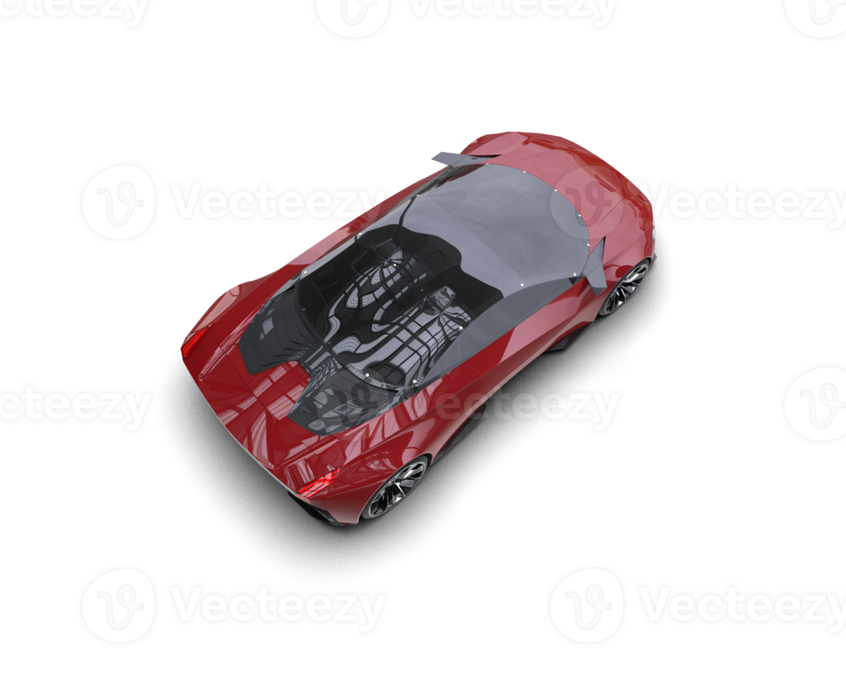 Realistic sport car isolated on background. 3d rendering - illustration png