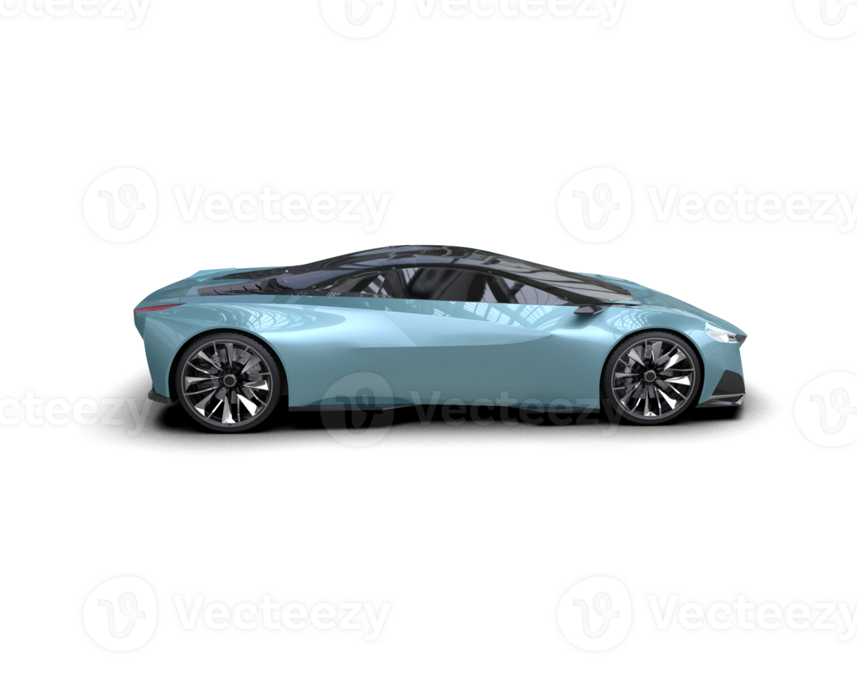Realistic sport car isolated on background. 3d rendering - illustration png