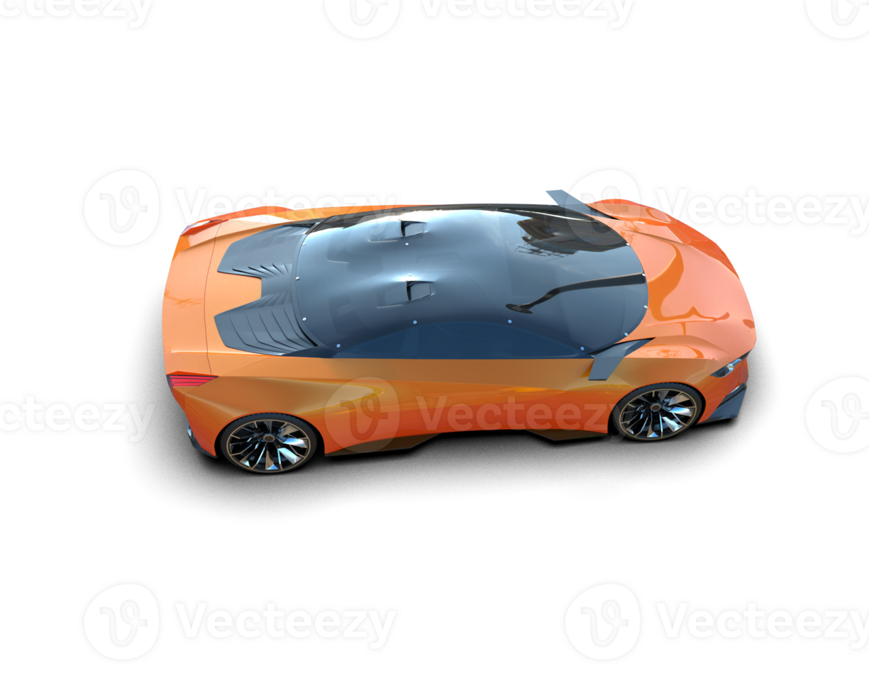 Realistic sport car isolated on background. 3d rendering - illustration png