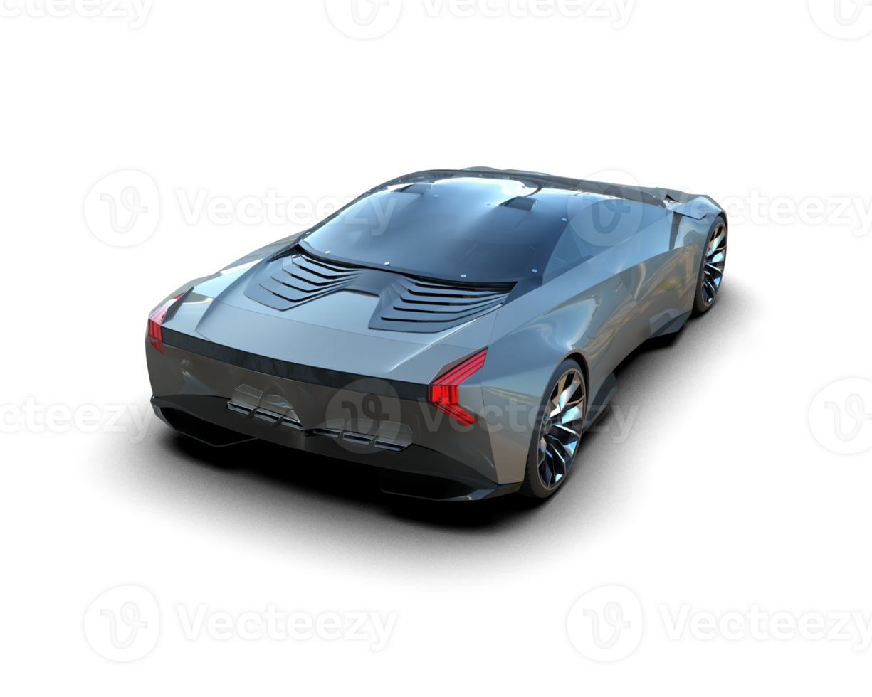 Realistic sport car isolated on background. 3d rendering - illustration png