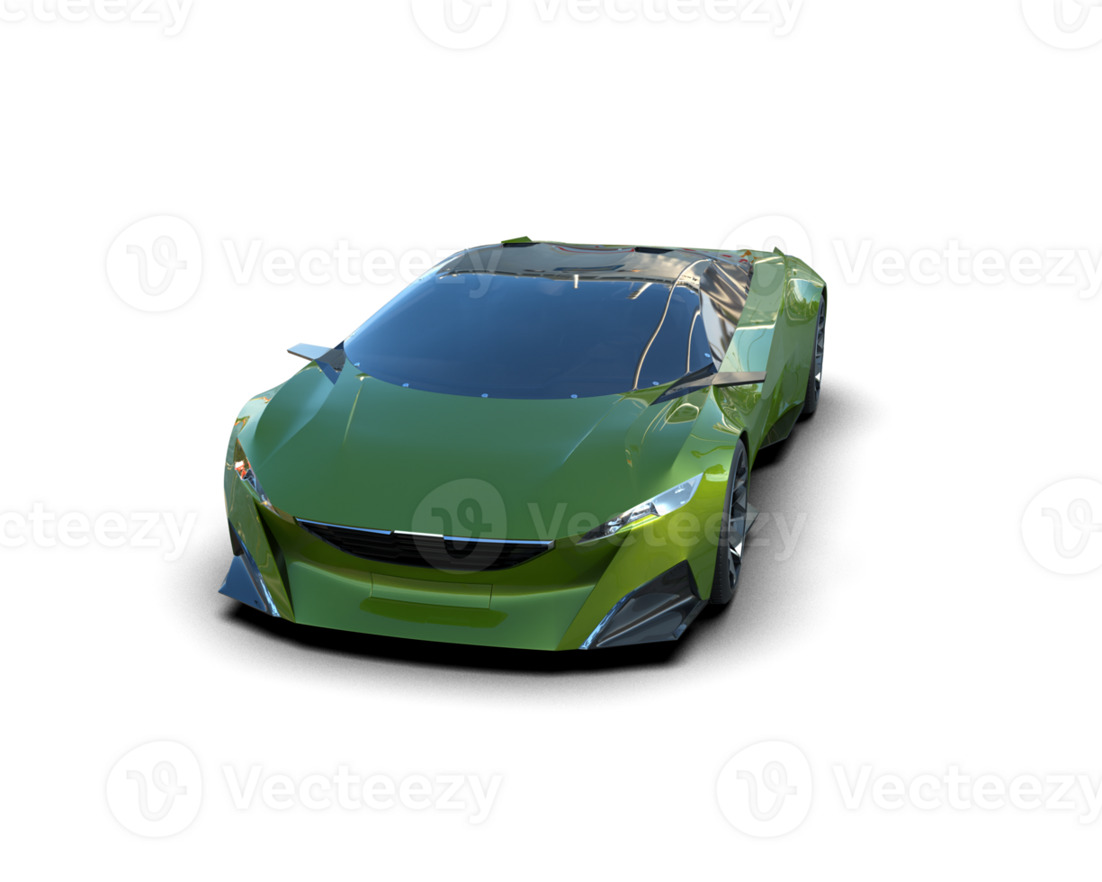 Realistic sport car isolated on background. 3d rendering - illustration png