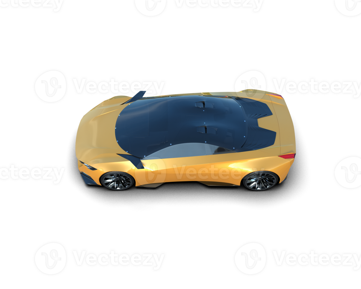 Realistic sport car isolated on background. 3d rendering - illustration png