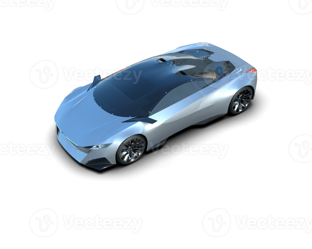 Realistic sport car isolated on background. 3d rendering - illustration png