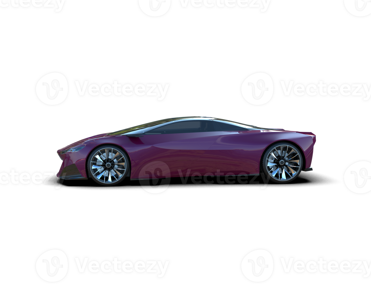 Realistic sport car isolated on background. 3d rendering - illustration png