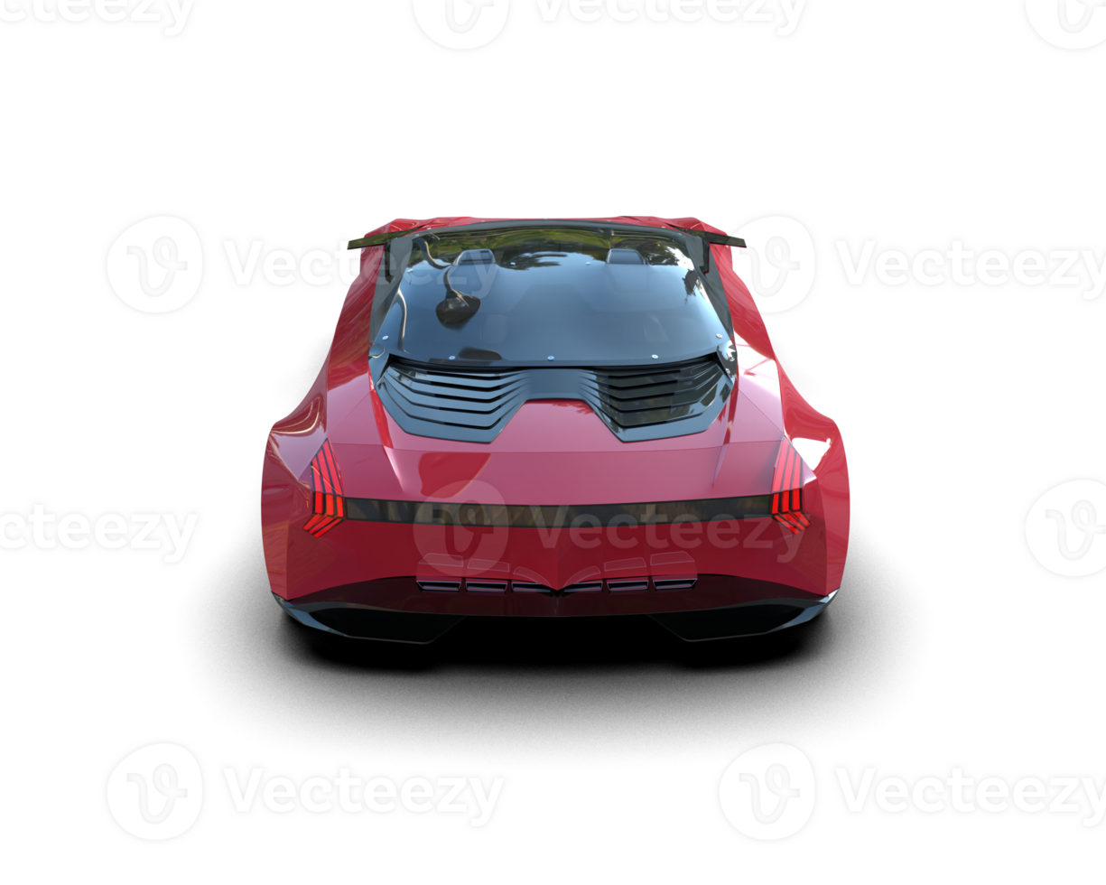 Realistic sport car isolated on background. 3d rendering - illustration png