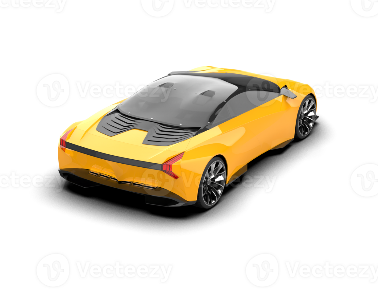 Realistic sport car isolated on background. 3d rendering - illustration png