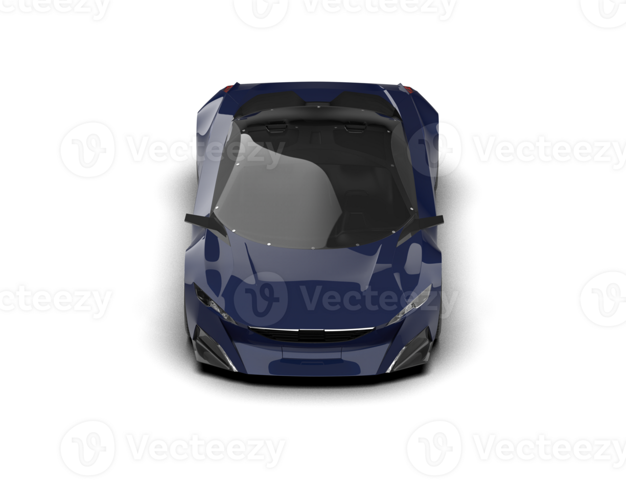 Realistic sport car isolated on background. 3d rendering - illustration png