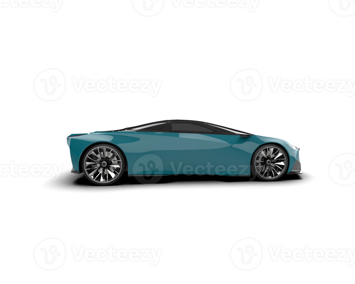 Realistic sport car isolated on background. 3d rendering - illustration png
