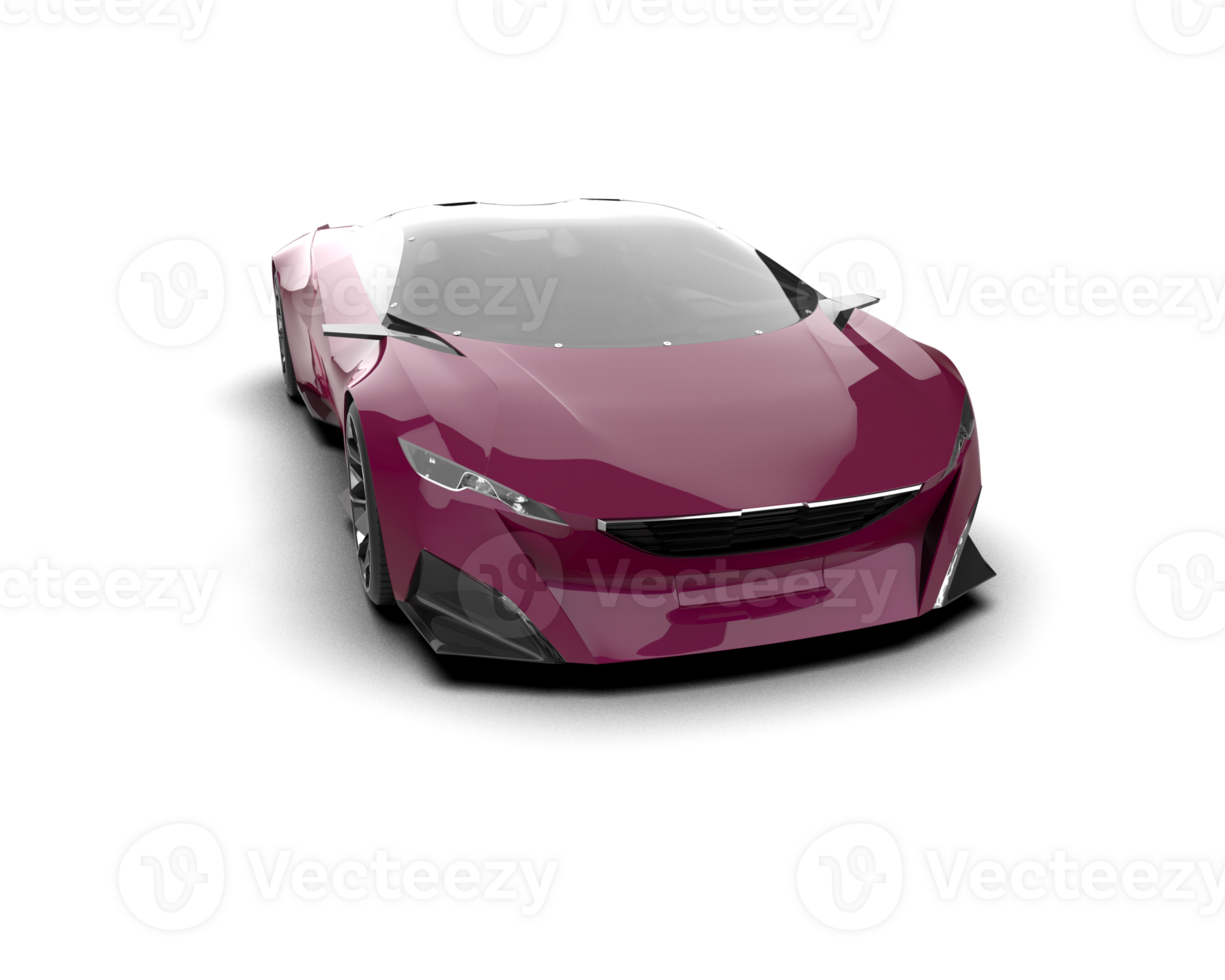 Realistic sport car isolated on background. 3d rendering - illustration png