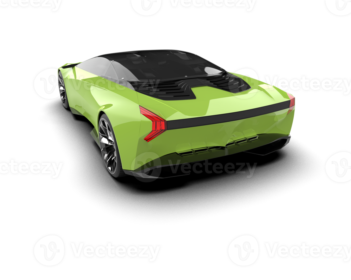 Realistic sport car isolated on background. 3d rendering - illustration png