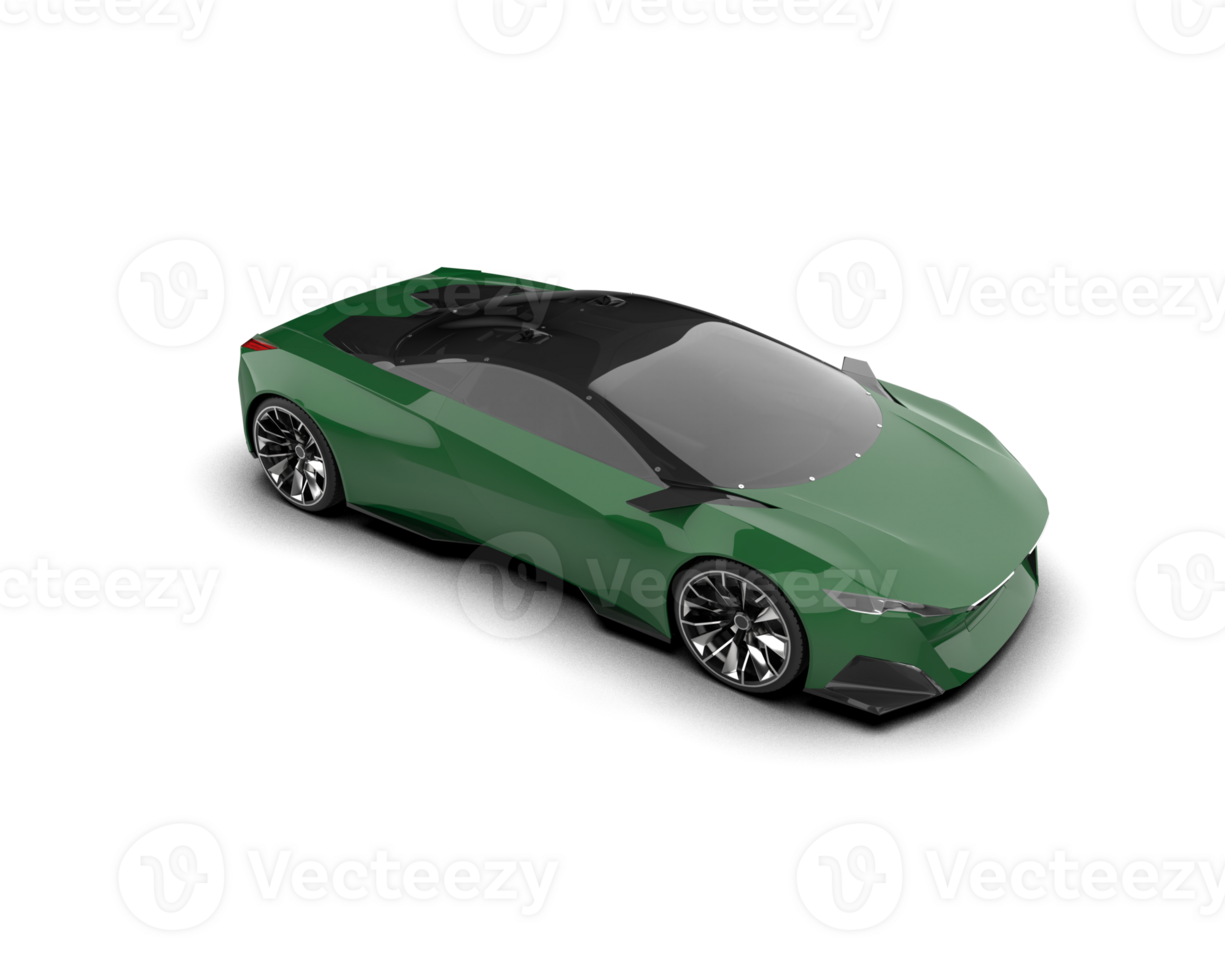 Realistic sport car isolated on background. 3d rendering - illustration png