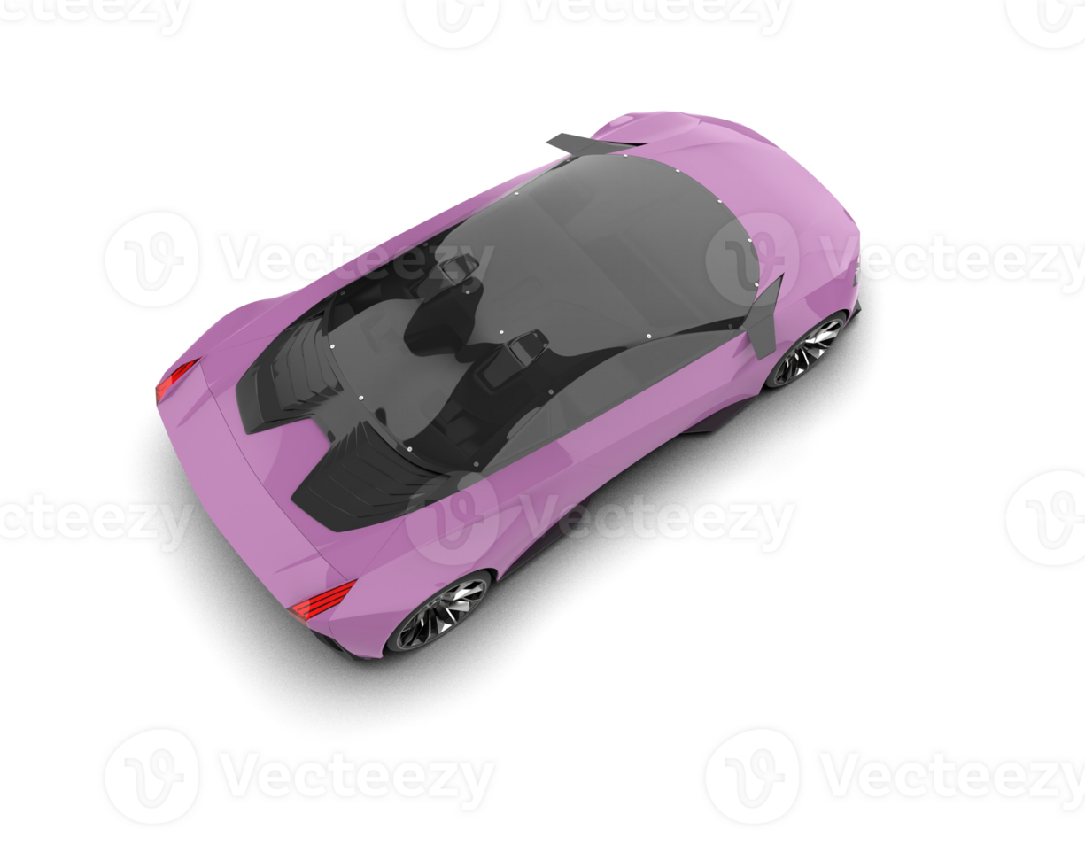 Realistic sport car isolated on background. 3d rendering - illustration png