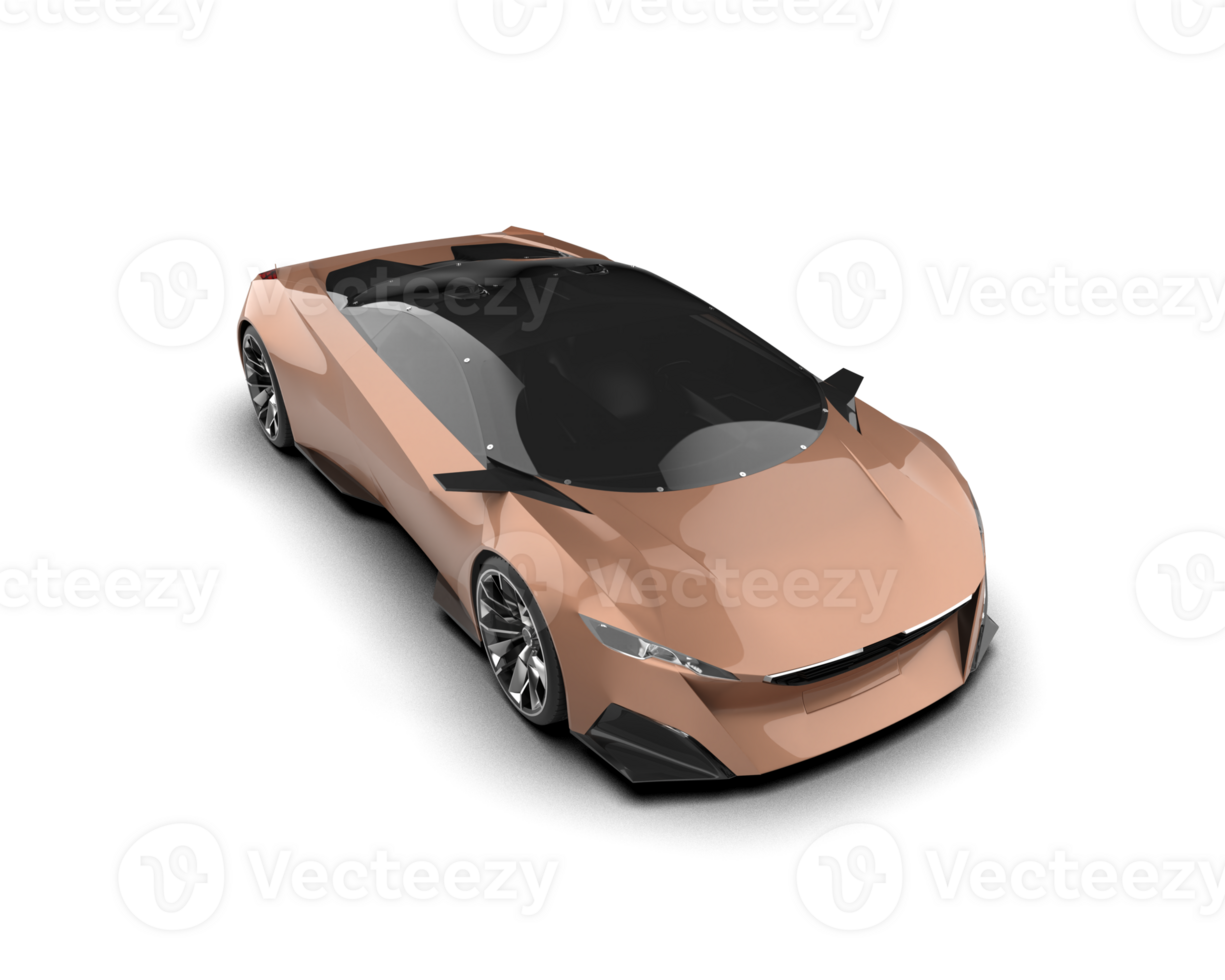 Realistic sport car isolated on background. 3d rendering - illustration png