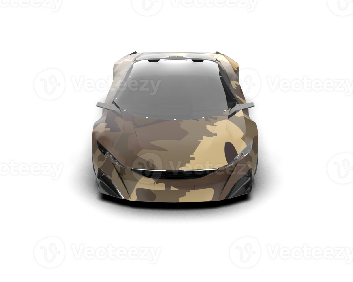 Realistic sport car isolated on background. 3d rendering - illustration png