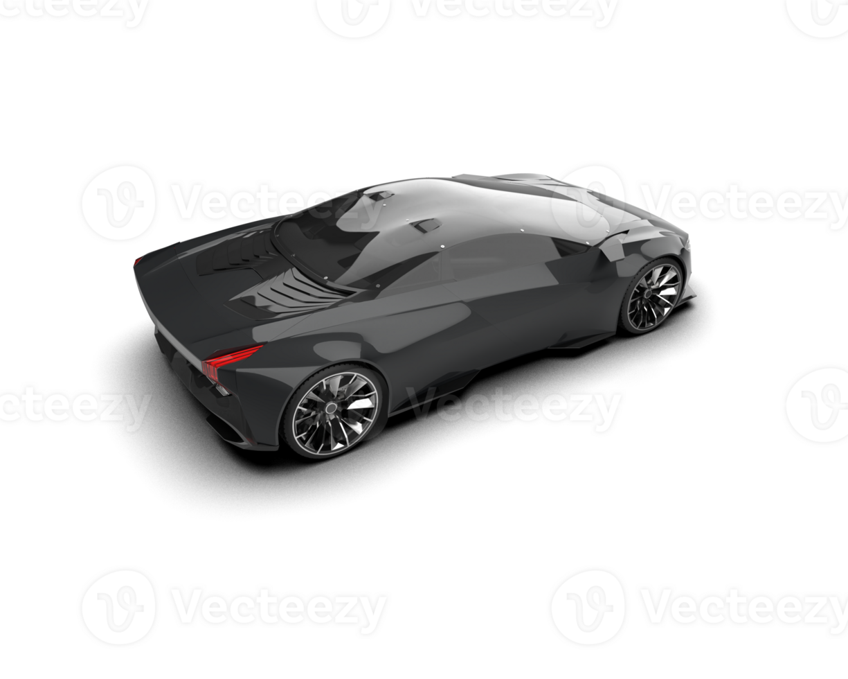 Realistic sport car isolated on background. 3d rendering - illustration png