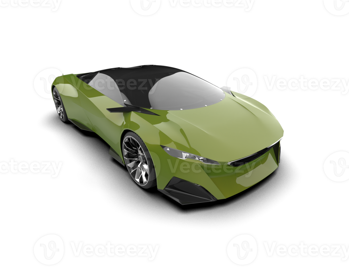 Realistic sport car isolated on background. 3d rendering - illustration png